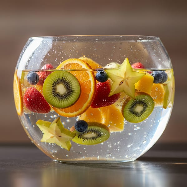 Which fruit floats because it’s 25% air?